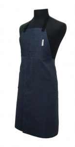 Pottery Split-Leg Apron - Midnight Blue Speckle