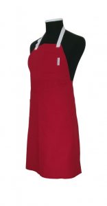 Pottery Split-Leg Apron - Cherry Pink