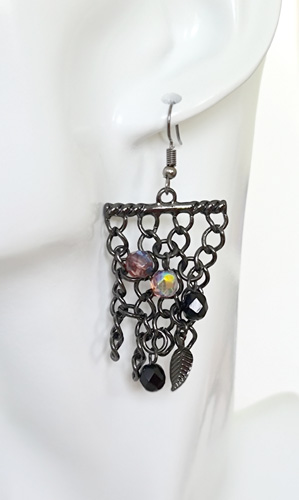 Chainmail earrings 2.8cm x 4.5cm - Deanna Roberts Studio
