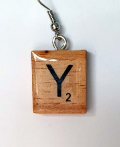 Scrabble Letter Earring x 1 - Y