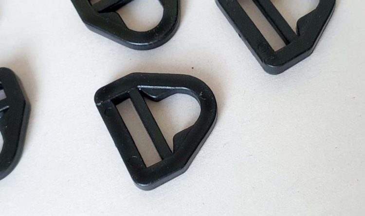 Tri-glide triangular slide clip & strap adjuster plastic buckles (5-pack)