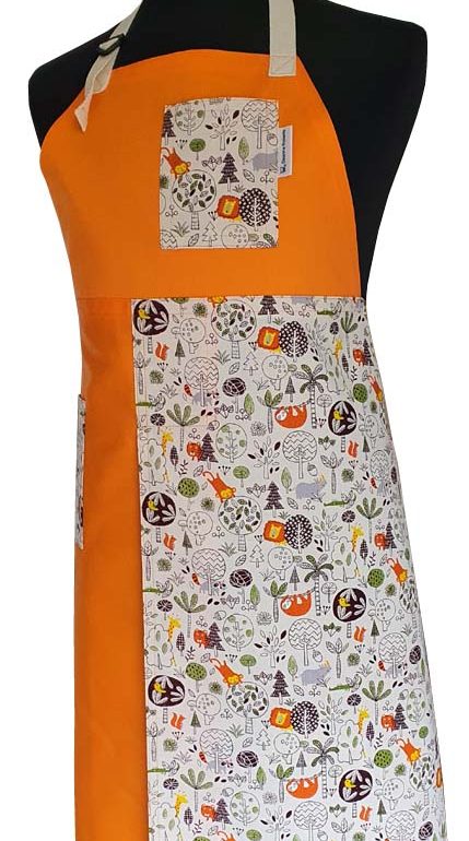 Orange Safari - Split-leg apron - Deanna Roberts Studio 91 x 76 (1)