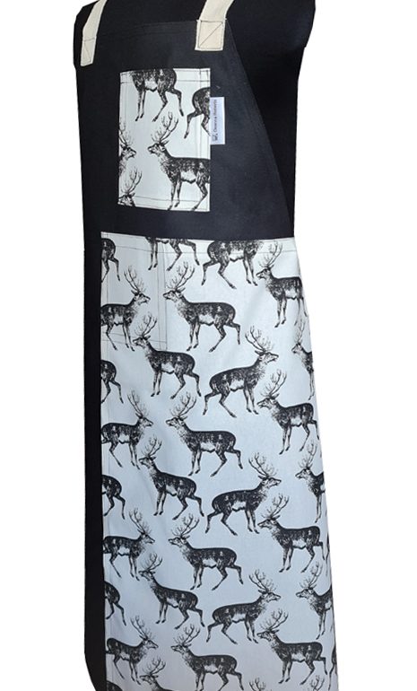 Deer Me Split-leg apron (75 x 91) Crossover back - Deanna Roberts Studio