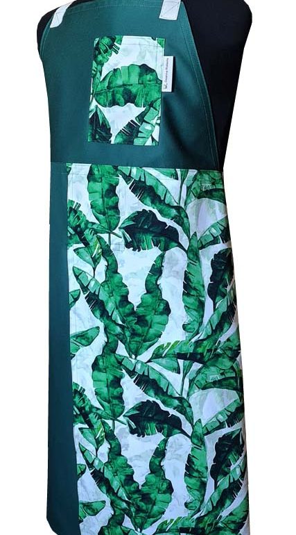 Rainforest Split-leg apron (78 x 91) Crossover back - Deanna Roberts Studio
