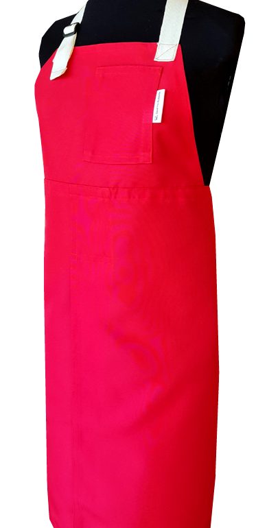 Firecrab Split-leg apron (80 x 88) with neck strap & waist ties - Deanna Roberts Studio