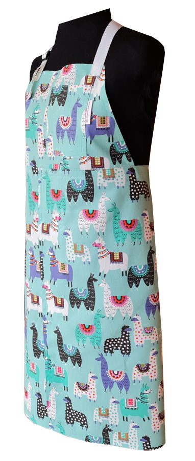 Gllama Split-leg apron (80 x 89) adjustable neck ties and waist straps - Deanna Roberts Studio