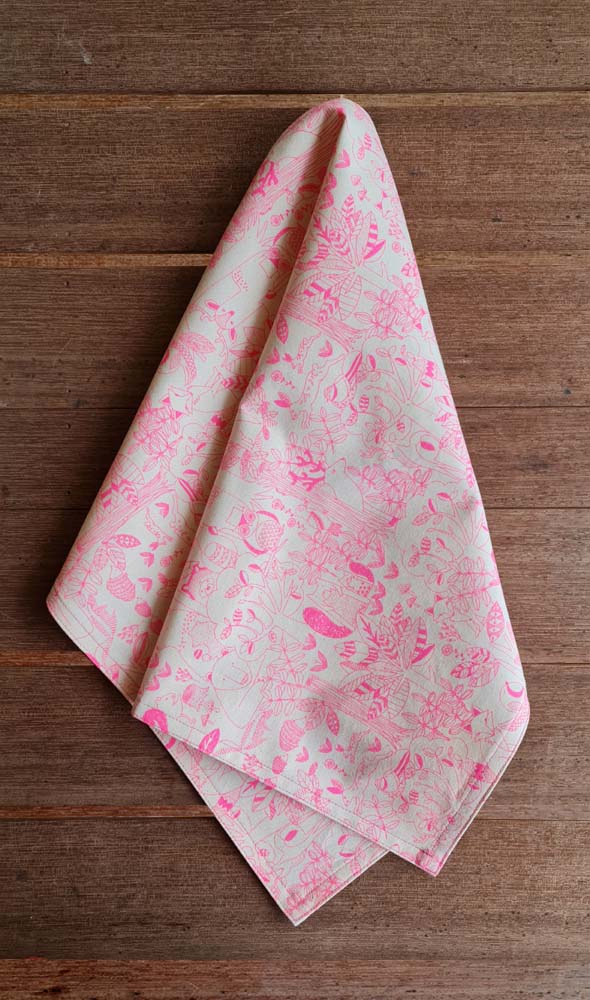 Pink-Jungle-Tea-Towel