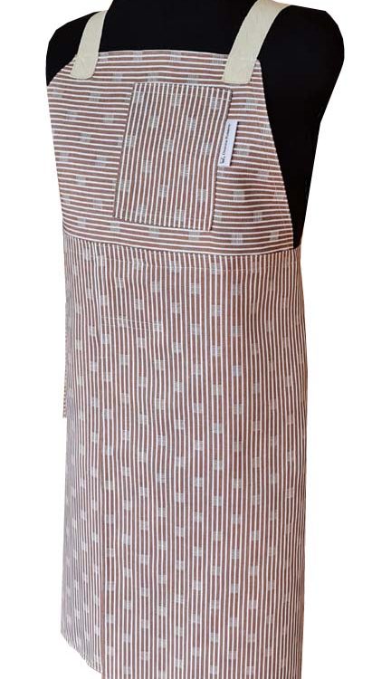 Spicy Latte Split-leg apron (76 x 86) Crossover back - Deanna Roberts Studio