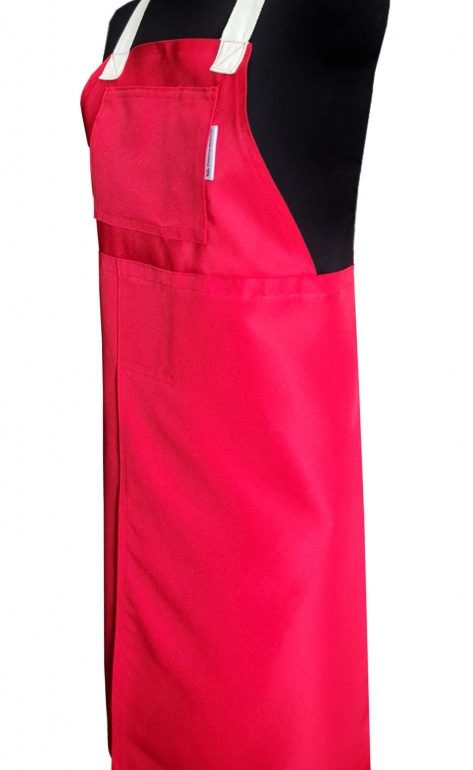 Firecrab 2 Split-leg apron (77 x 89) Crossover back and large bib pocket - Deanna Roberts Studio