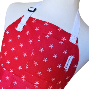 Star Light Split-leg apron (79 x 89) with adjustable neck strap & waist ties - Deanna Roberts Studio