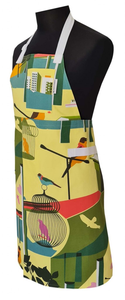 Freebird Split-leg apron (78 x 89) with adjustable neck strap & waist ties - Deanna Roberts Studio