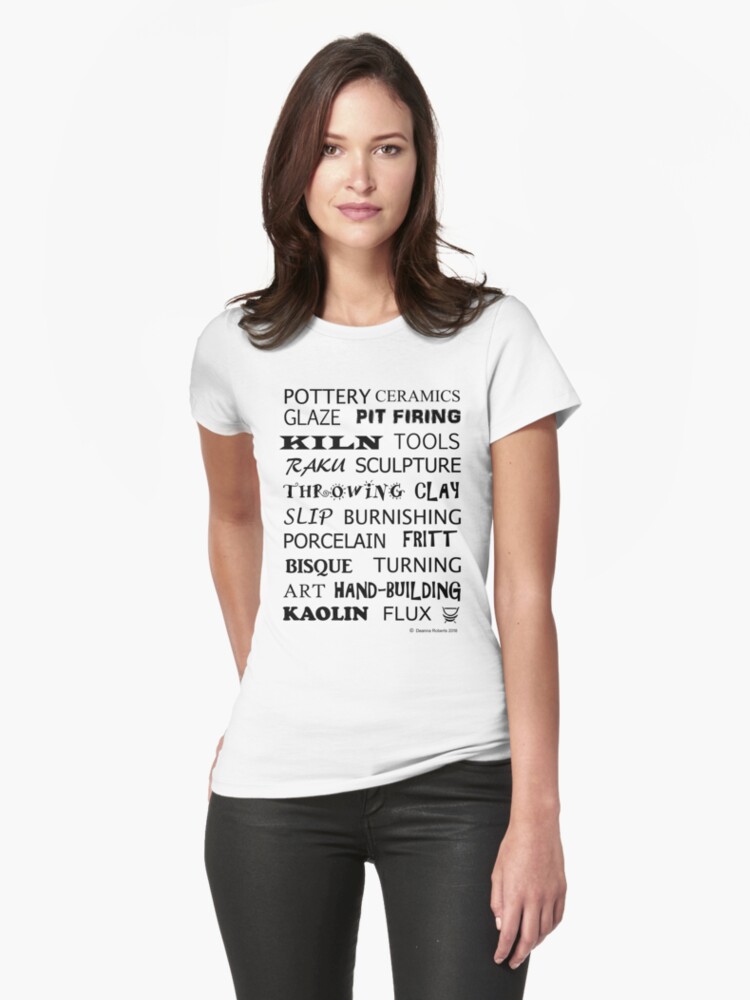 Pottery-Glossary-Black-White-Grey-Red-Bubble-image-tee-Deanna-Roberts-Studio