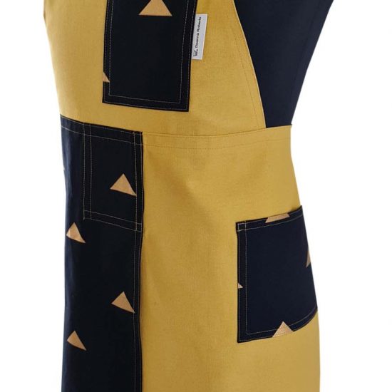 Treasure Hunt Split-leg Apron 83 x 89 with adjustable neck strap & waist ties - Deanna Roberts Studio