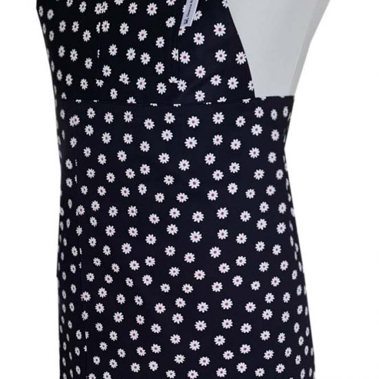 Daisy Nights Split-leg apron with adjustable neck strap & waist tie 79 x 88 - Deanna Roberts Studio