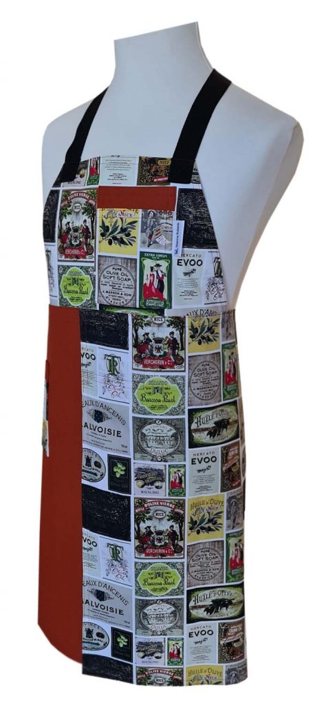 Evoo Split-leg apron with Crossover back 78 x 86 - Deanna Roberts Studio