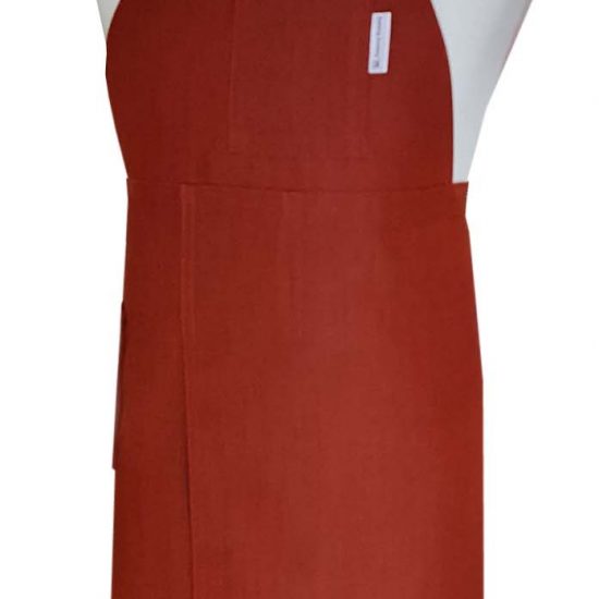 Red Rock Split-leg apron 78 x 88 with adjustable neck strap & waist ties - Deanna Roberts Studio