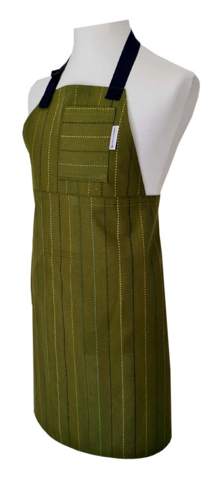 Line-Up Split-leg Apron 81 x 89 with adjustable neck strap & waist ties - Deanna Roberts Studio
