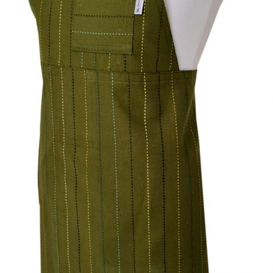 Line-Up Split-leg Apron 81 x 89 with adjustable neck strap & waist ties - Deanna Roberts Studio