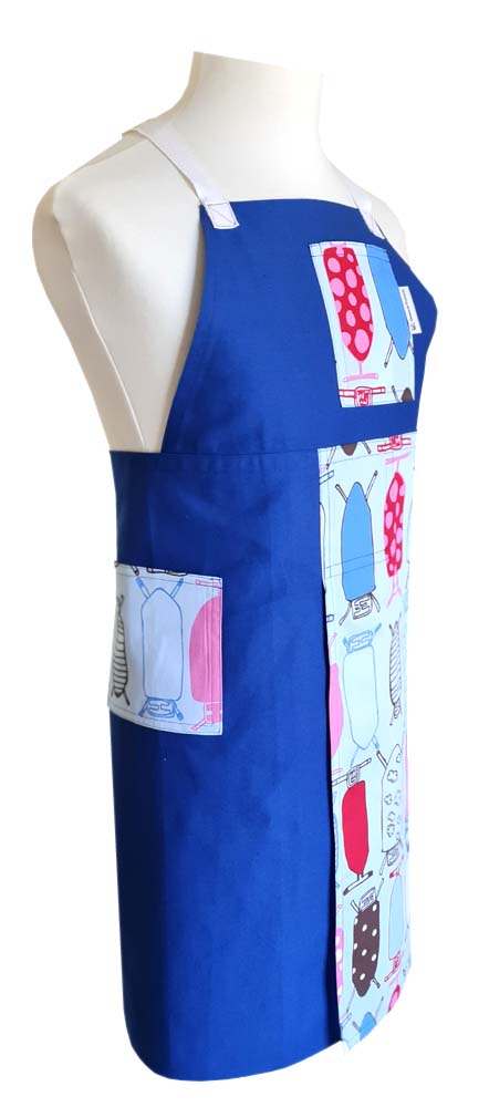 Pressed for Time Split-leg apron 80 x 91 with Crossover back - Deanna Roberts Studio