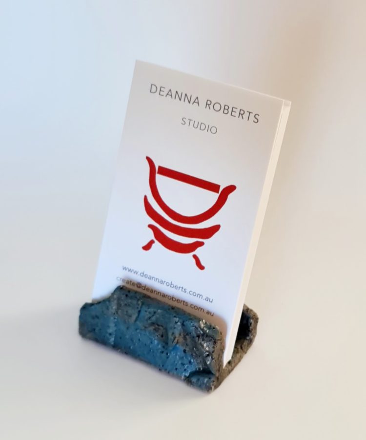 Night Sky Business Card Holder - 5.5cm x 3.2cm x 3.8cm - Deanna Roberts Studio