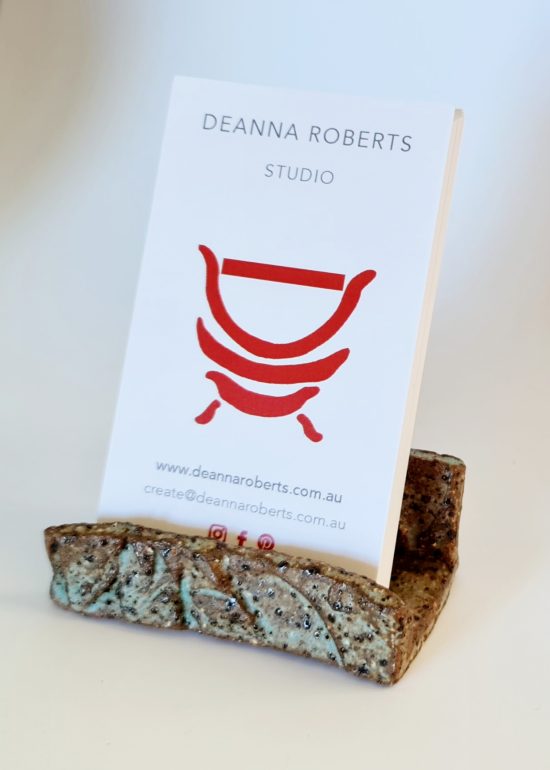 Reef Business card holder 7cm wide x 3cm deep x 2.5cm high - Deanna Roberts Studio