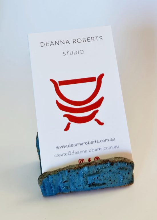 Steele - Business card holder 5.5 cm x 3.5cm x 3cm - Deanna Roberts Studio