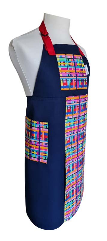 Amaze Split-leg apron 79 x 90 with adjustable neck strap - Deanna Roberts Studio