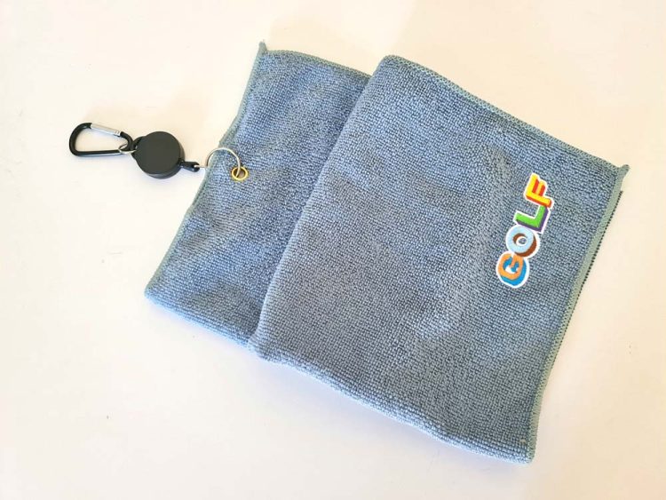 Golf Towel with Colourful Golf Motif - Deanna Roberts Studio