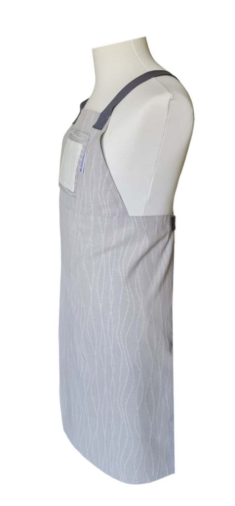 Cascade Split-leg apron 76 x 88 with crossover back - Deanna Roberts Studio
