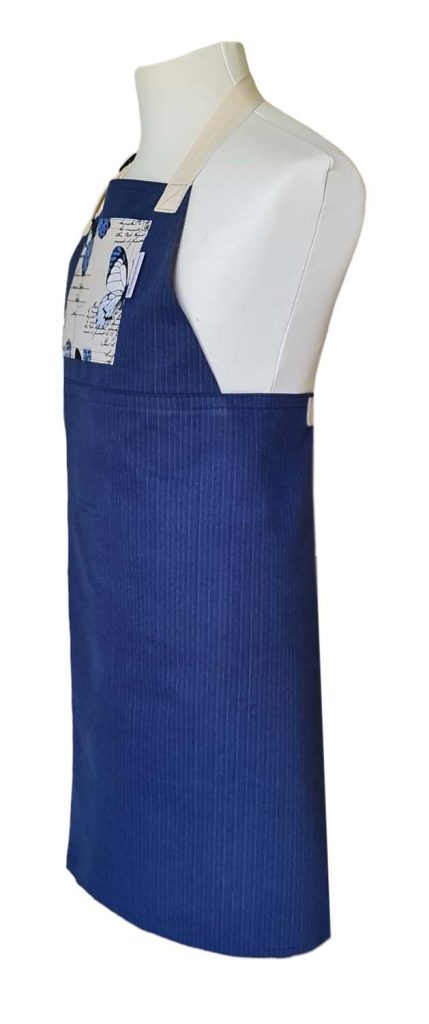 Carte Butterfly Split-leg apron 78 x 90 with adjustable neck strap - Deanna Roberts Studio